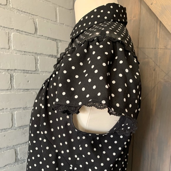 Loft Polka Dot Button Down Top - Picture 4 of 6